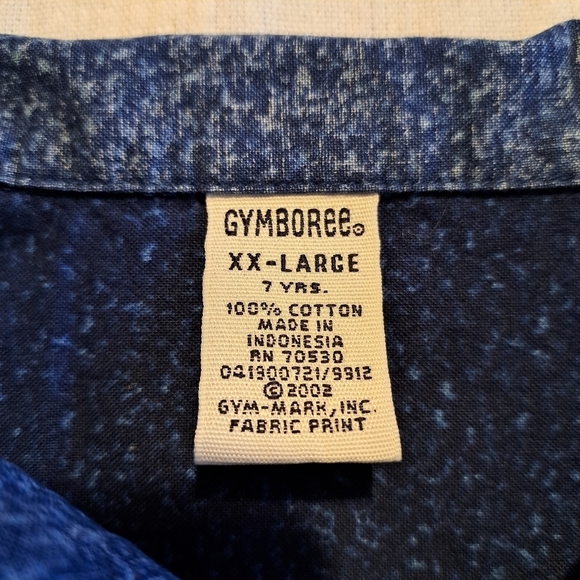 Gymboree boys size XXL or 7 years Vintage sizing Hawaiian design shirt - Picture 3 of 3